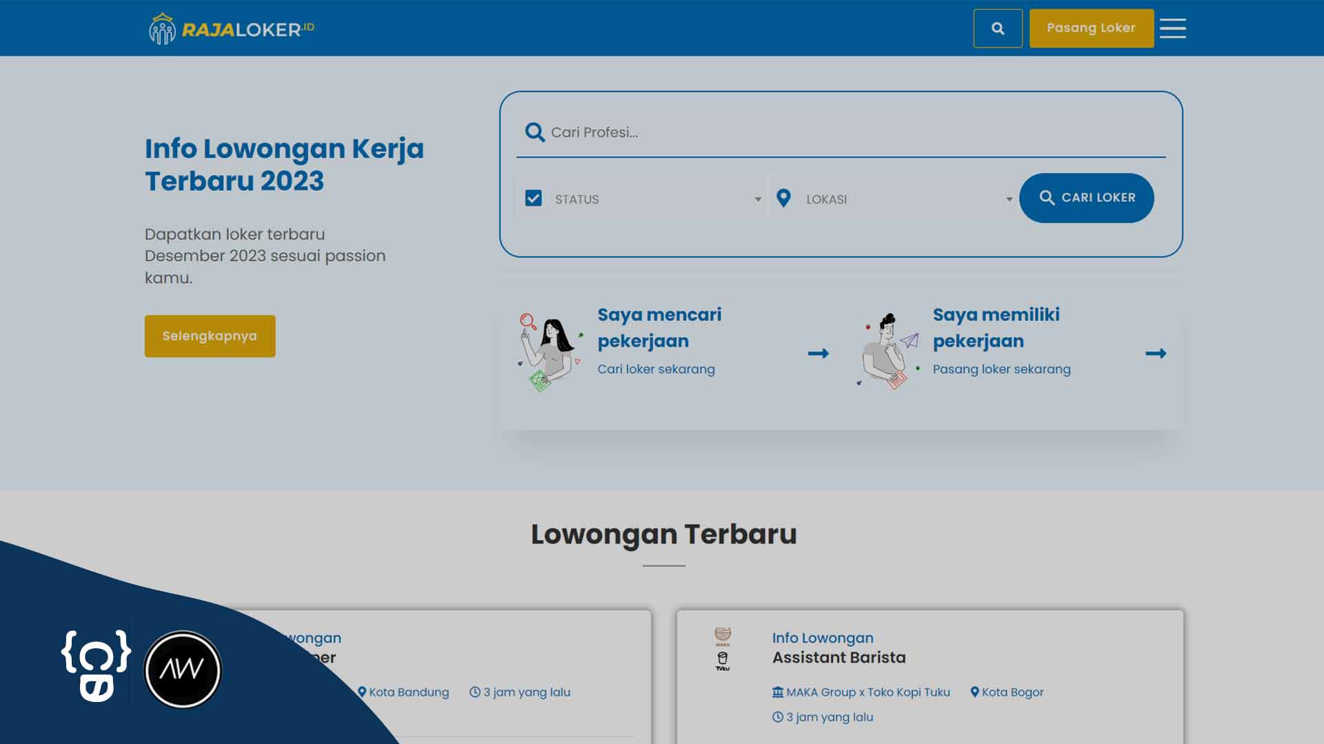 Portfolio Rajaloker Website Development